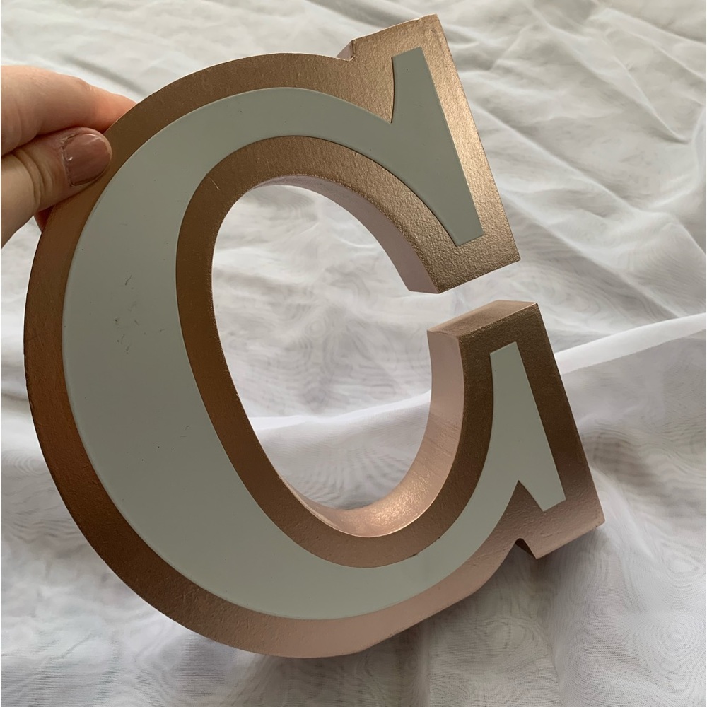 Letter “C” decorative sign